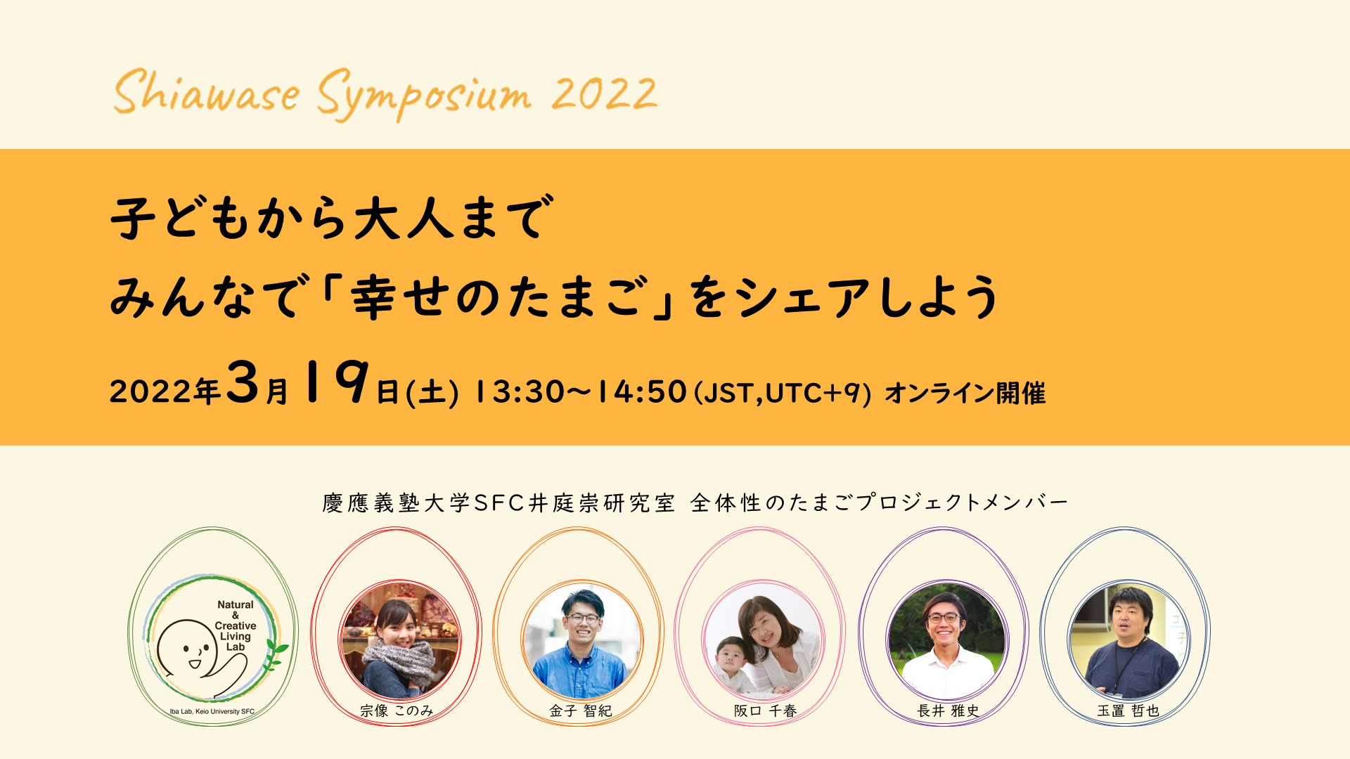 Ws001 子どもから大人までみんなで 幸せのたまご をシェアしよう Shiawaseシンポジウム22